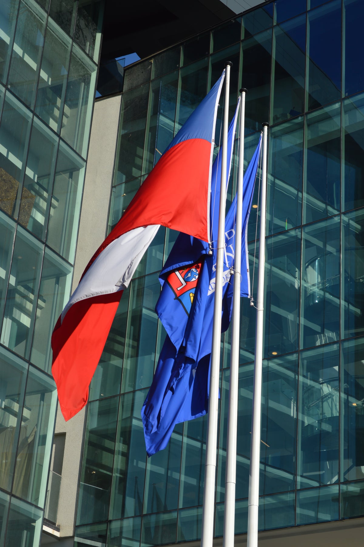 U. de Chile, Escuela de Gobierno y Gestión Pública con Astas de Bandera PTJ