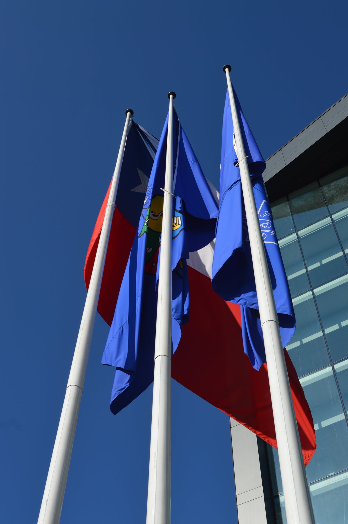 U. de Chile, Escuela de Gobierno y Gestión Pública con Astas de Bandera PTJ